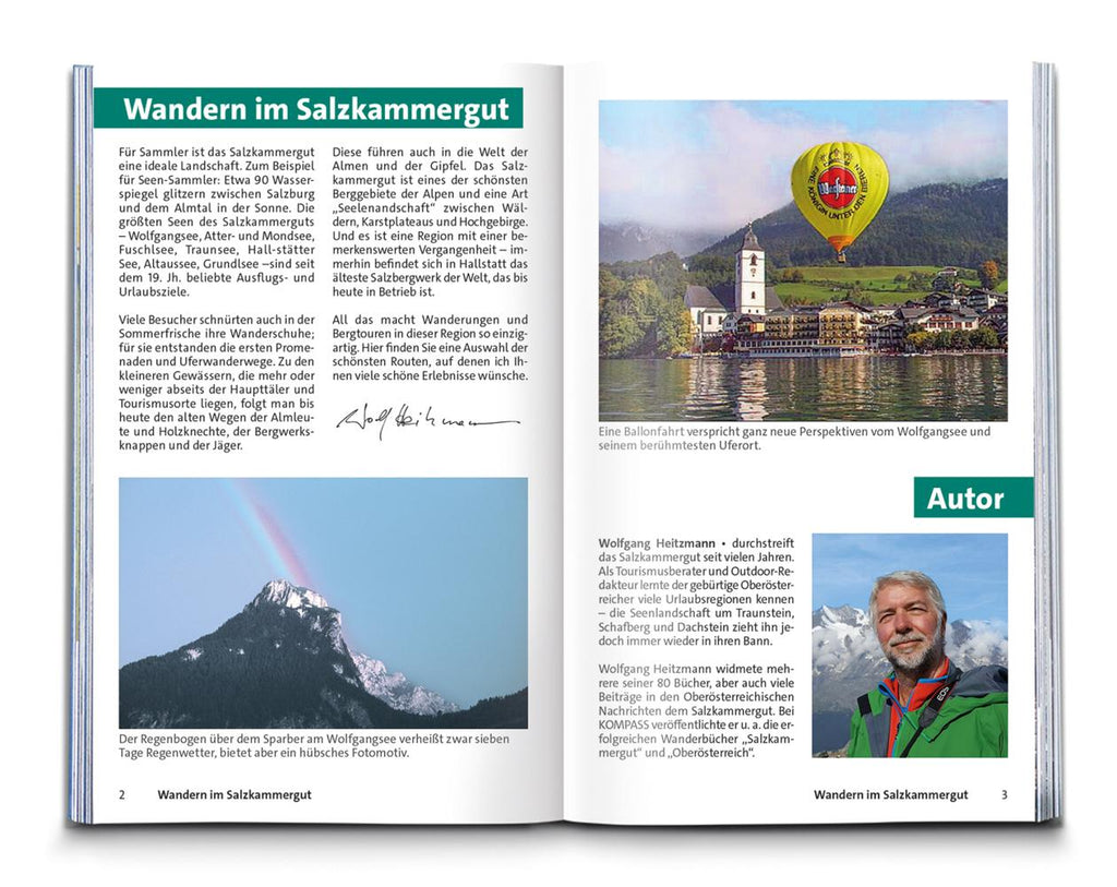 KOMPASS Wanderführer Salzkammergut, 60 Touren mit Extra-Tourenkarte