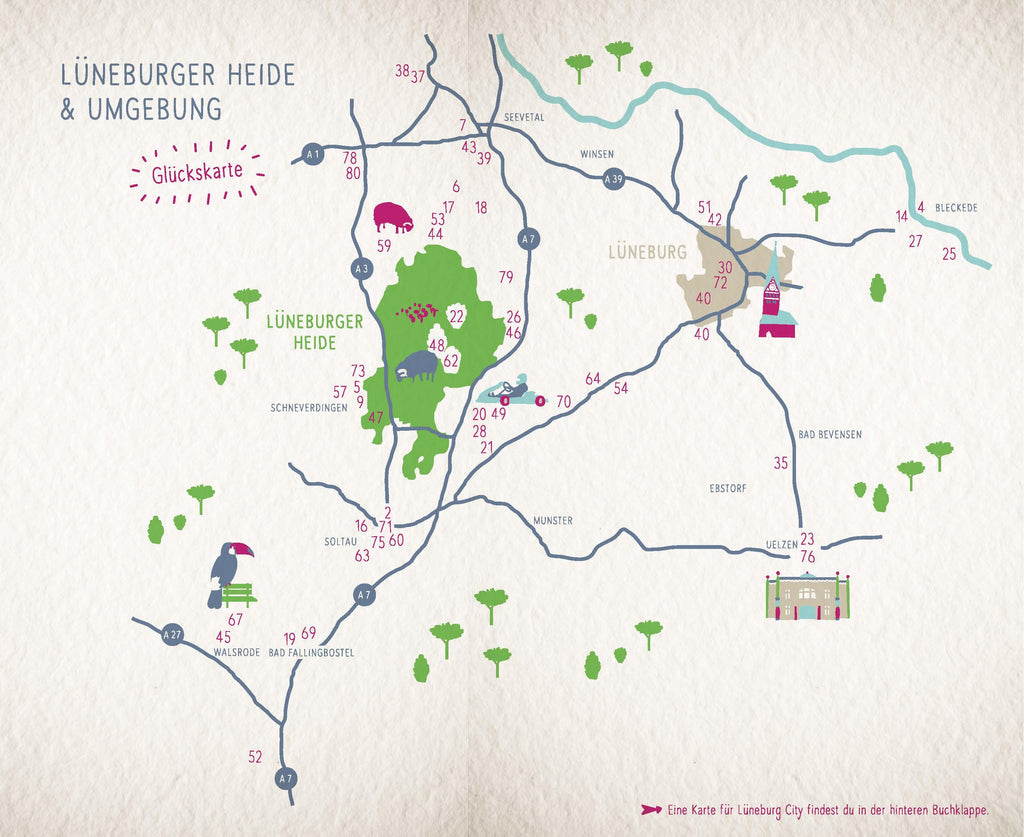 Glücksorte in Lüneburg und der Lüneburger Heide