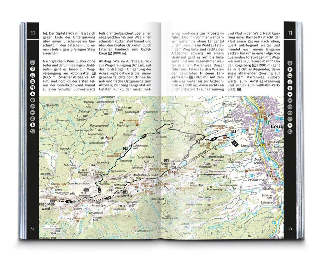 KOMPASS Wanderführer Isarwinkel, Bad Tölz, Lenggries, Walchensee, 60 Touren mit Extra-Tourenkarte