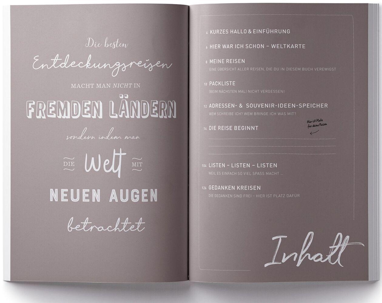 GuideMe Reisetagebuch Travel Memories \"Weltenbummler\"