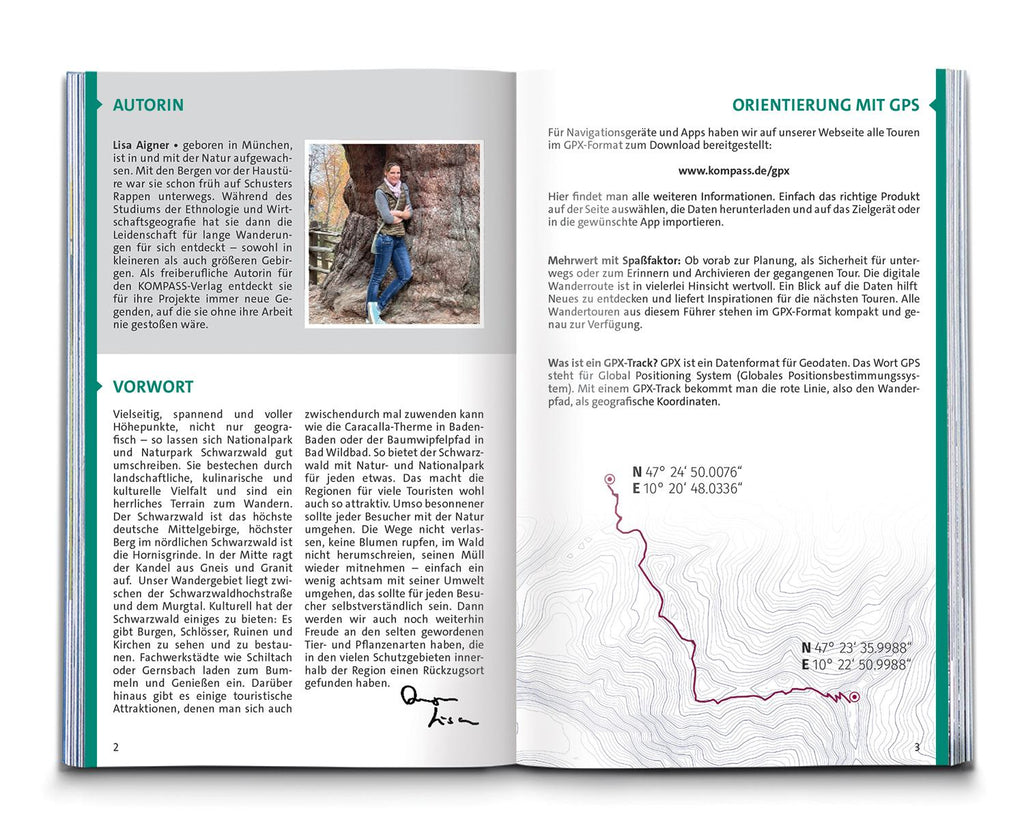 KOMPASS Wanderführer Schwarzwald Mitte-Nord, 50 Touren mit Extra-Tourenkarte