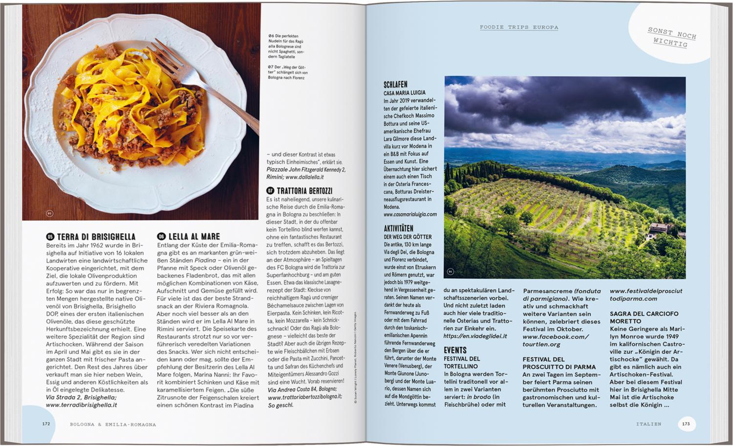 LONELY PLANET Bildband Foodie Trips Europa