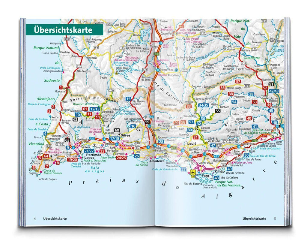 KOMPASS Wanderführer Algarve mit Fernwanderweg Via Algarviana, 64 Touren / Etappen mit Extra-Tourenkarte