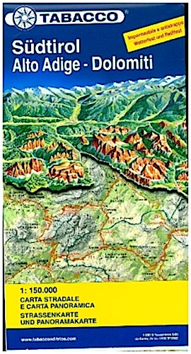 Strassenkarte Südtirol / Alto Adige - Dolomiti 1:150 000
