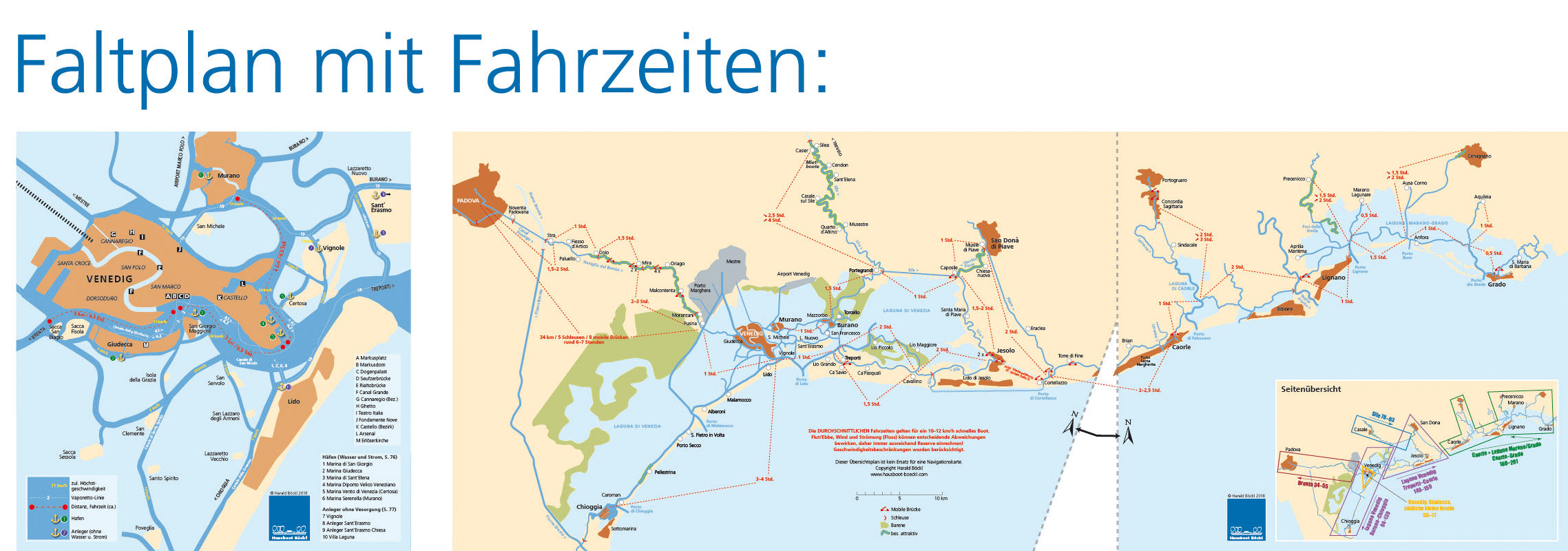 Mit dem Boot durch Italien