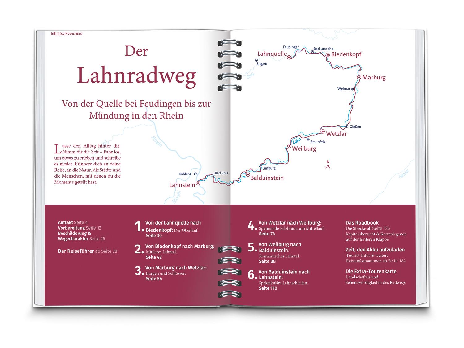 KOMPASS Radreiseführer Lahnradweg