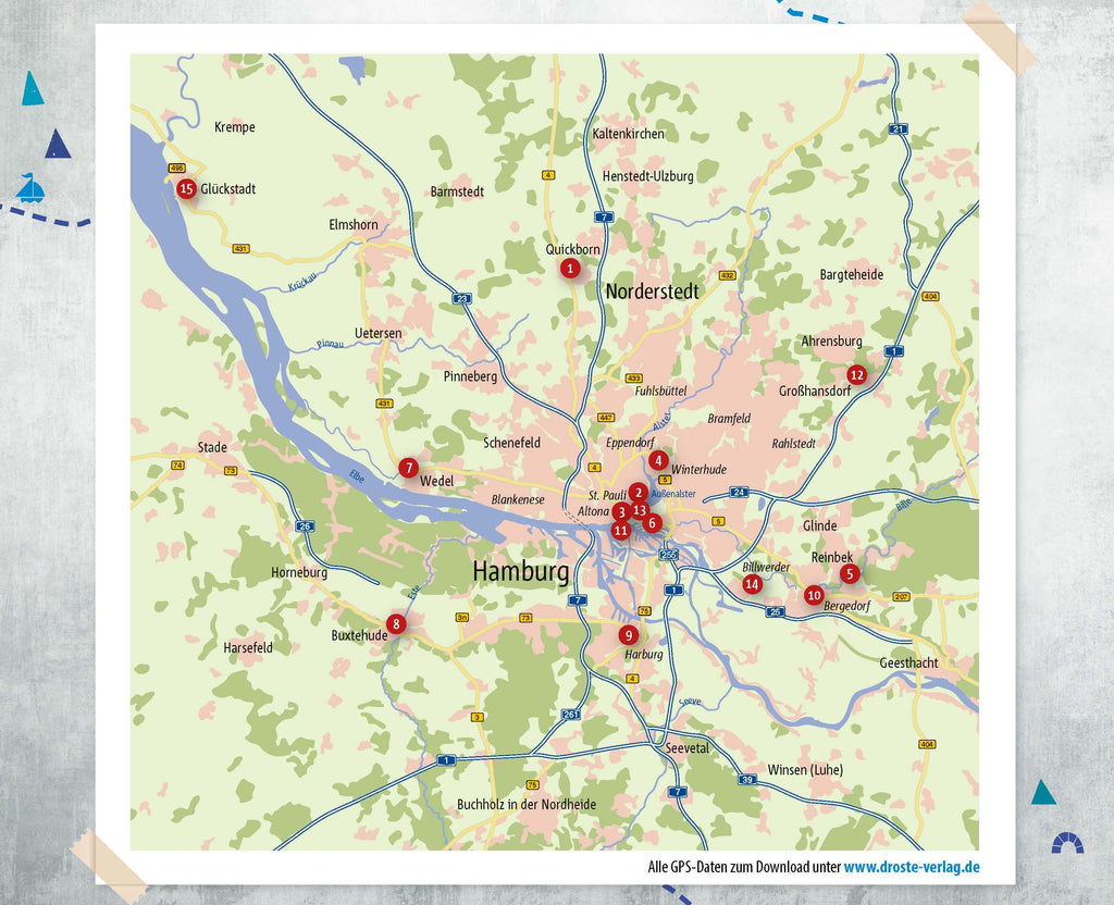 In und um Hamburg. Radeln für die Seele