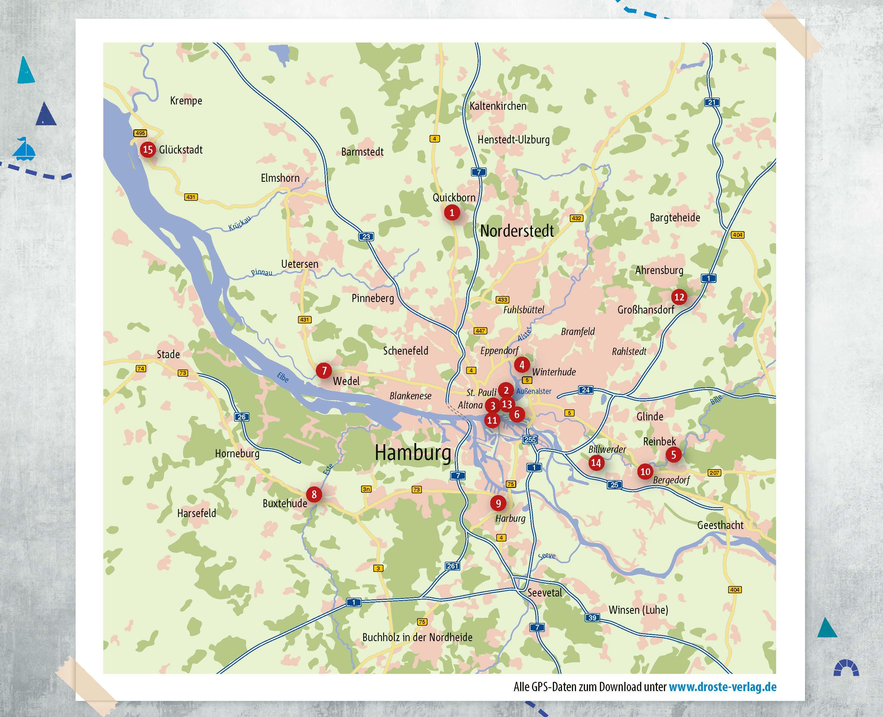 In und um Hamburg. Radeln für die Seele