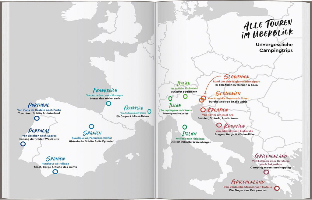 MARCO POLO Bildband Auf Tour im Süden! Unvergessliche Wohnmobiltrips von Portugal bis Griechenland