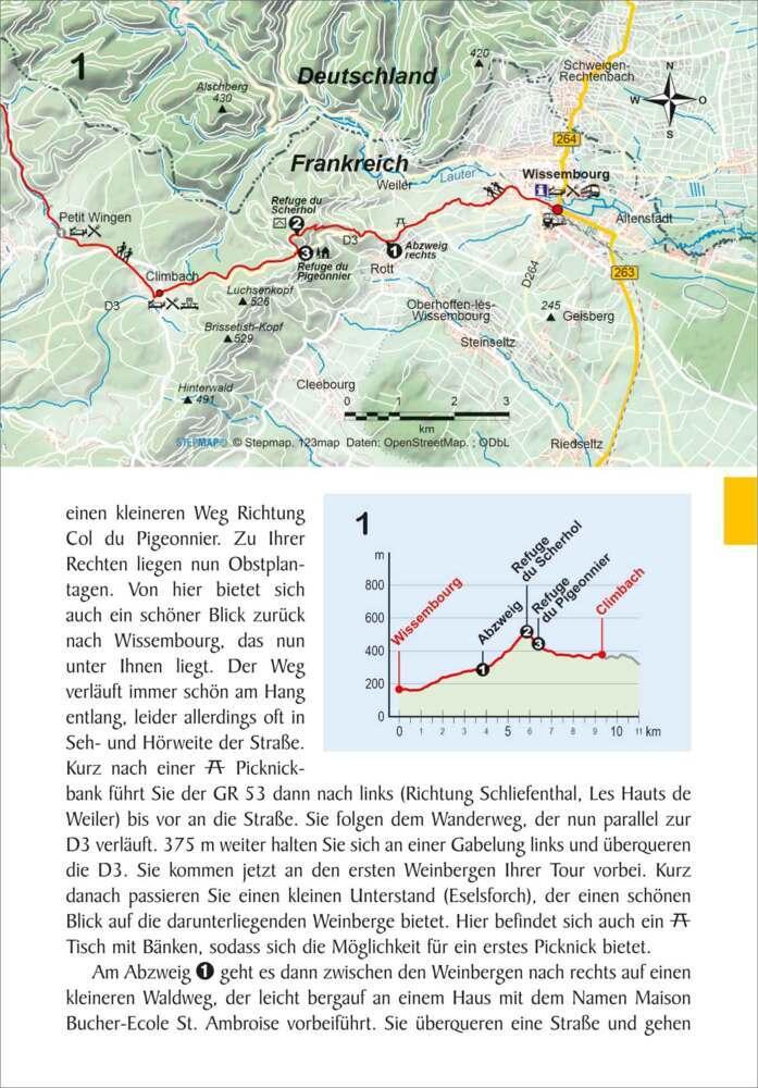 Frankreich: GR 53/GR 5 Vogesendurchquerung von Wissembourg nach Belfort
