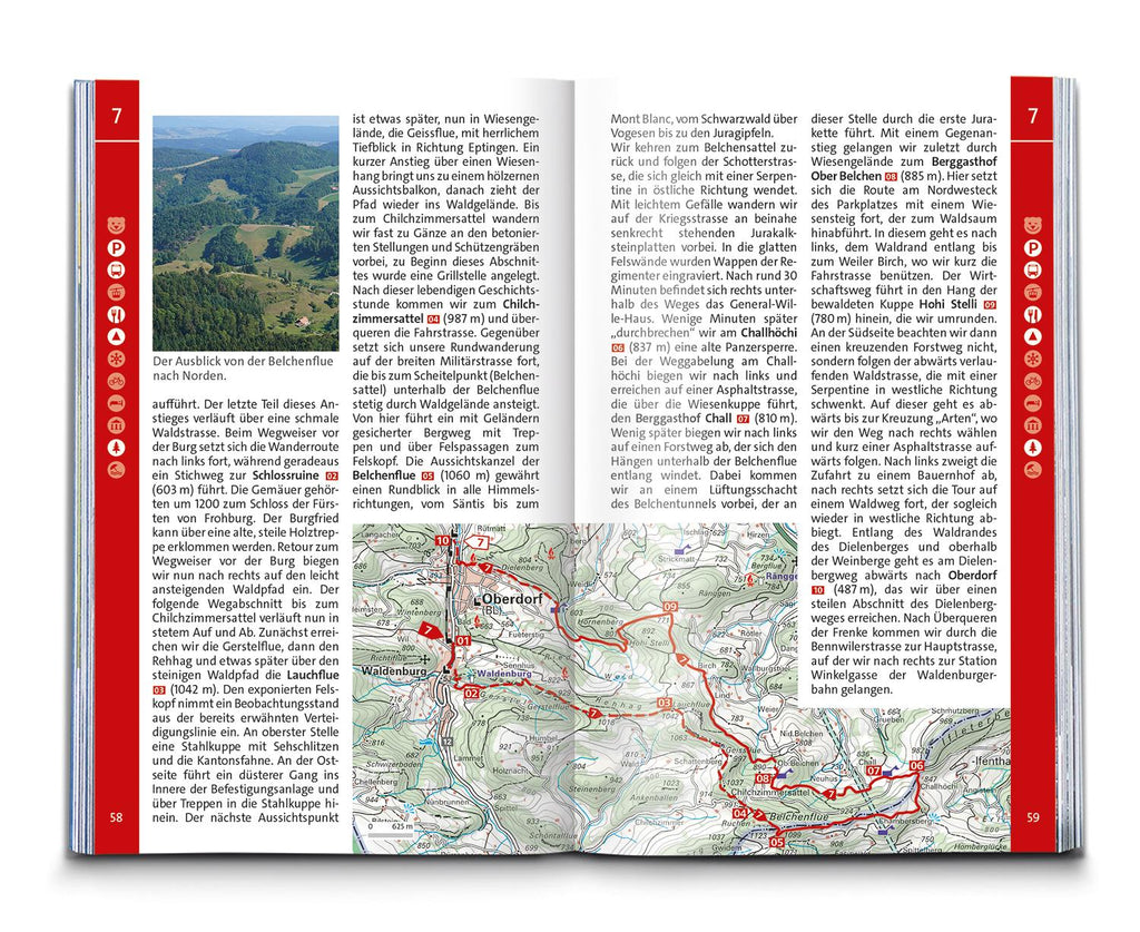 KOMPASS Wanderführer Schweizer Jura, 55 Touren mit Extra-Tourenkarte