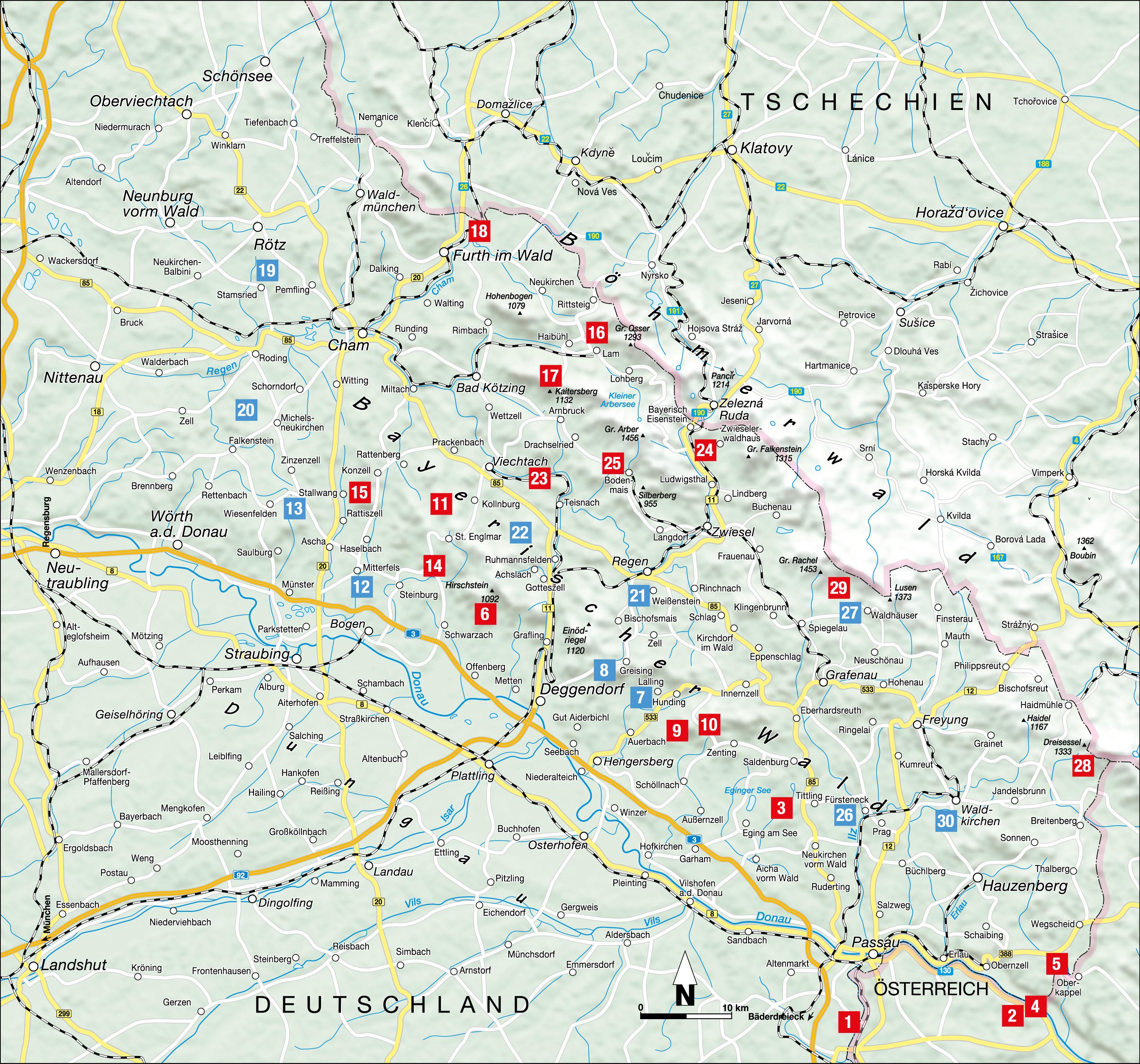 Der Bayerische Wald für Wandermuffel