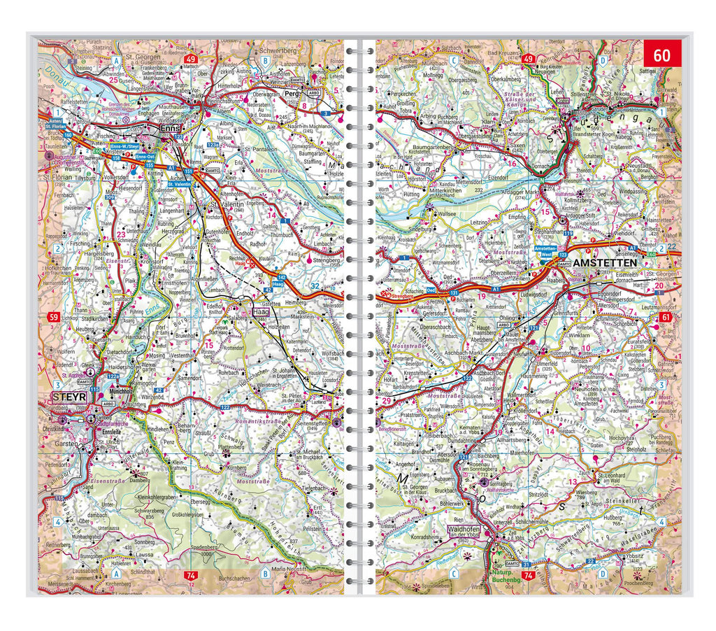 Österreich Supertouring, Autoatlas 1:150.000, freytag & berndt