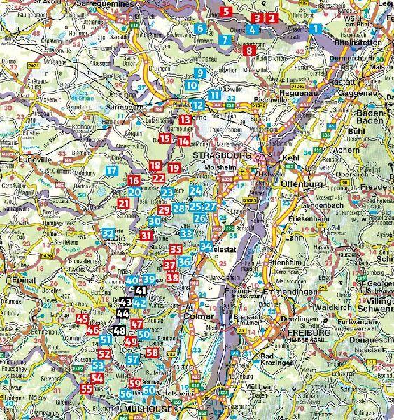 ROTHER Wanderführer Vogesen. 60 Touren zu Panoramagipfeln, Felsen, Seen und Burgen zwischen Elsass und Lothringen
