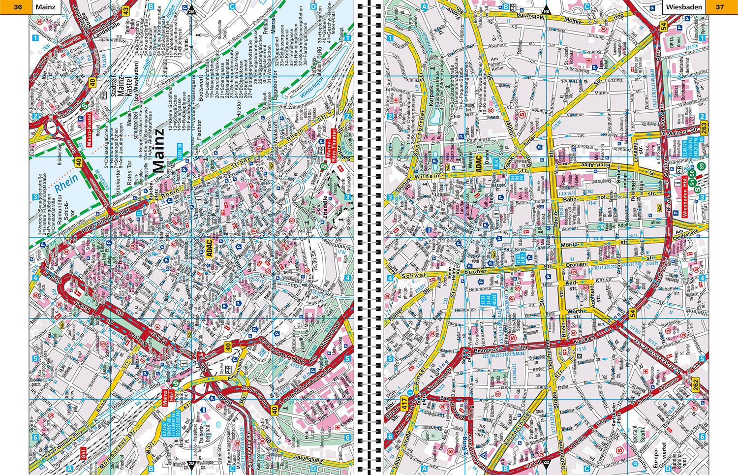 ADAC Stadtatlas Rhein-Main, Frankfurt 1:20.000