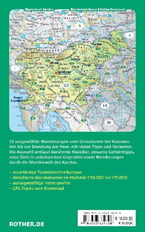 ROTHER Wanderbuch Slowenien - Die schönsten Touren zwischen Julischen Alpen und Adriaküste. 53 Touren