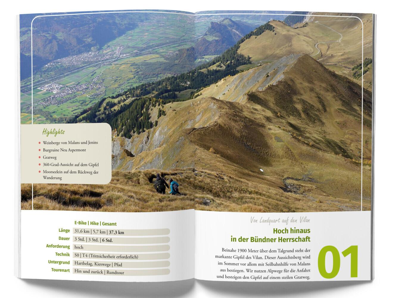 Kümmerly+Frey Raus und E-Bike & Hike Graubünden - Mountainbike- & Wanderführer