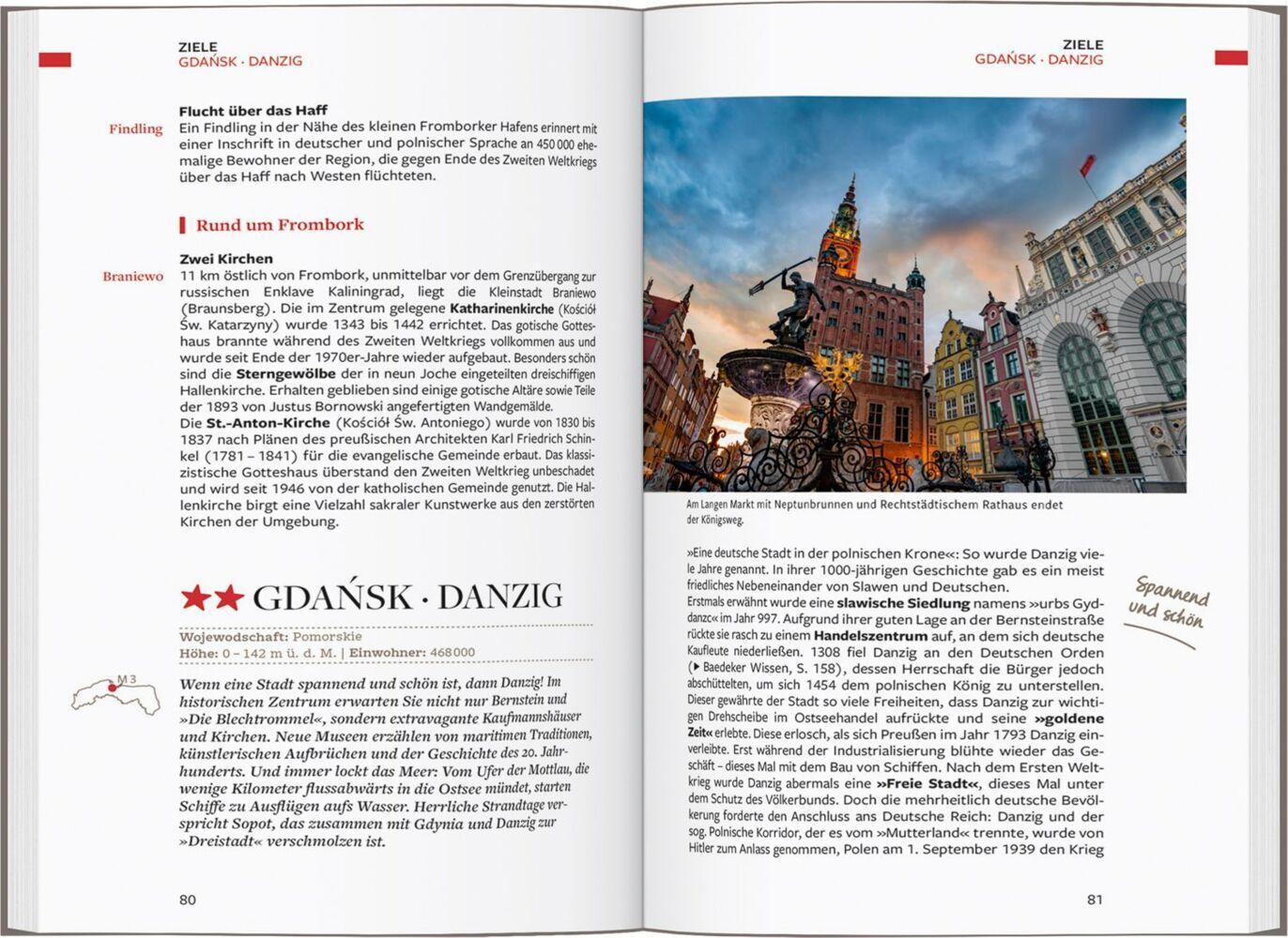 Baedeker Reiseführer Polnische Ostseeküste, Masuren, Danzig
