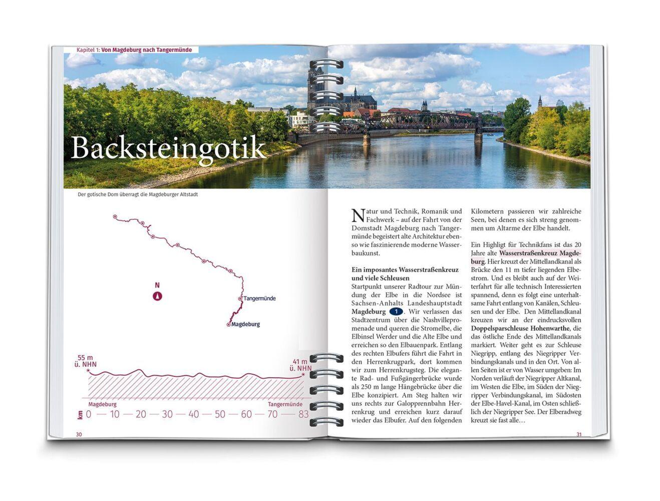 KOMPASS Radreiseführer Elberadweg, Von Magdeburg nach Cuxhaven