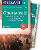 KOMPASS Wanderführer Oberlausitz, Lausitzer Heide-, Teich- und Bergland, mit Zittauer Gebirge, 55 Touren mit Extra-Tourenkarte
