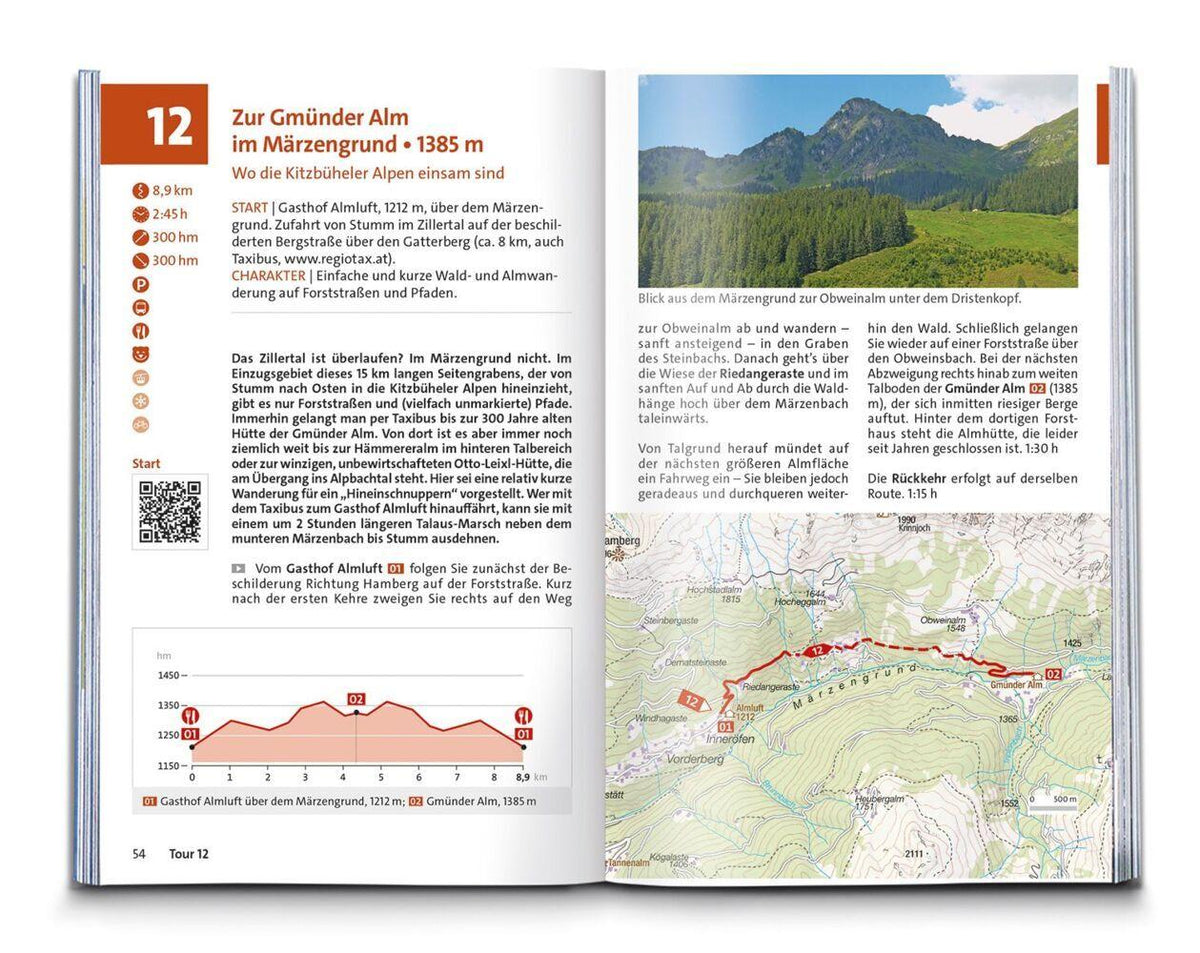 KOMPASS Wanderführer Zillertal, 55 Touren mit Extra-Tourenkarte