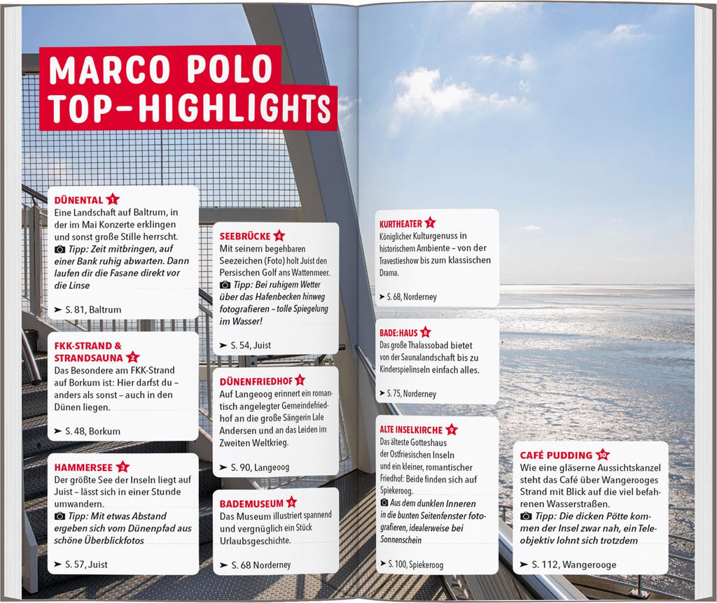 MARCO POLO Reiseführer Ostfriesische Inseln, Baltrum, Borkum, Juist, Langeoog, Norderney, Spiekeroog, Wangerooge