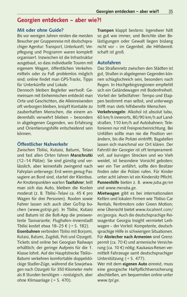 TRESCHER Reiseführer Georgien