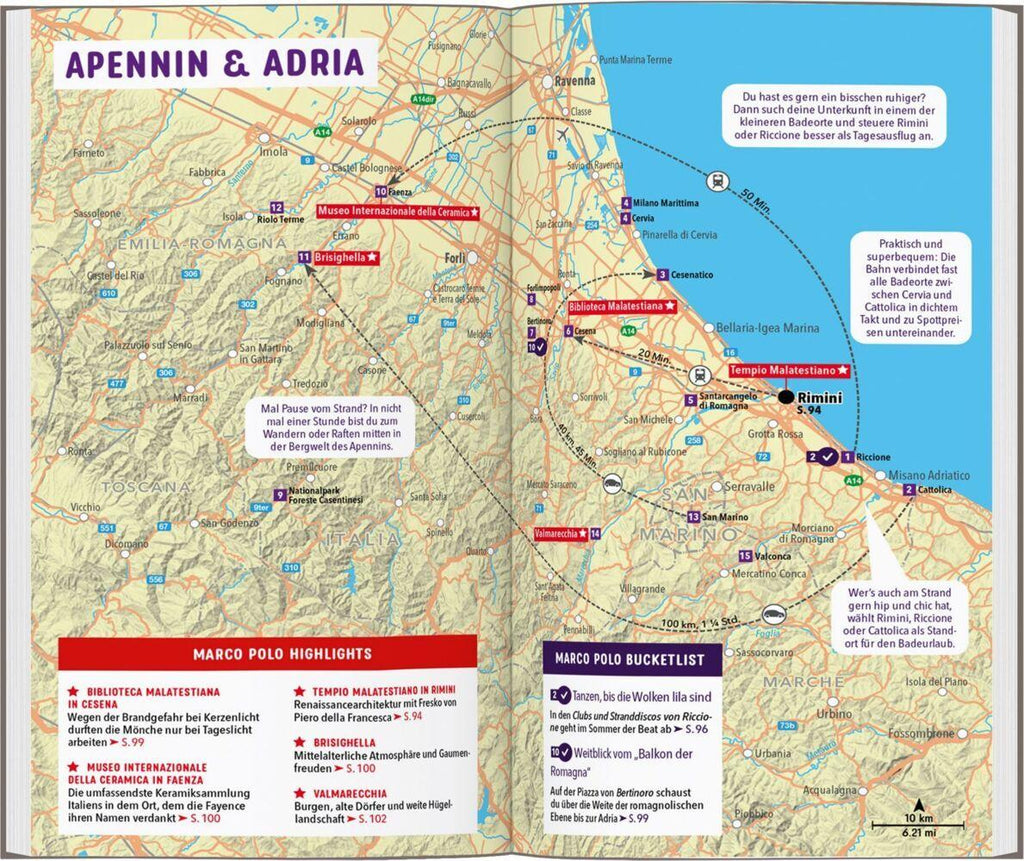 MARCO POLO Reiseführer Emilia-Romagna, Bologna, Parma, Ravenna
