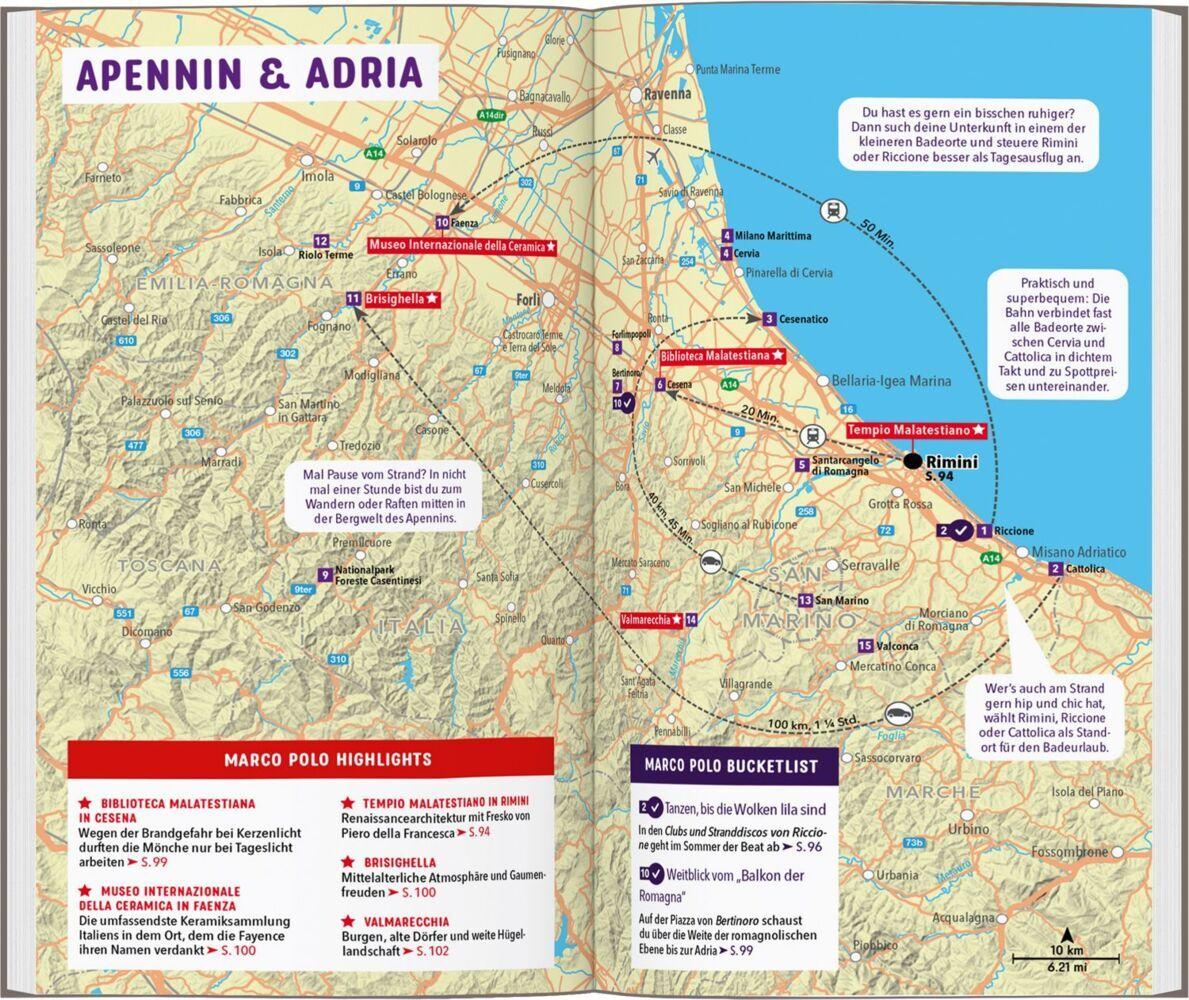 MARCO POLO Reiseführer Emilia-Romagna, Bologna, Parma, Ravenna