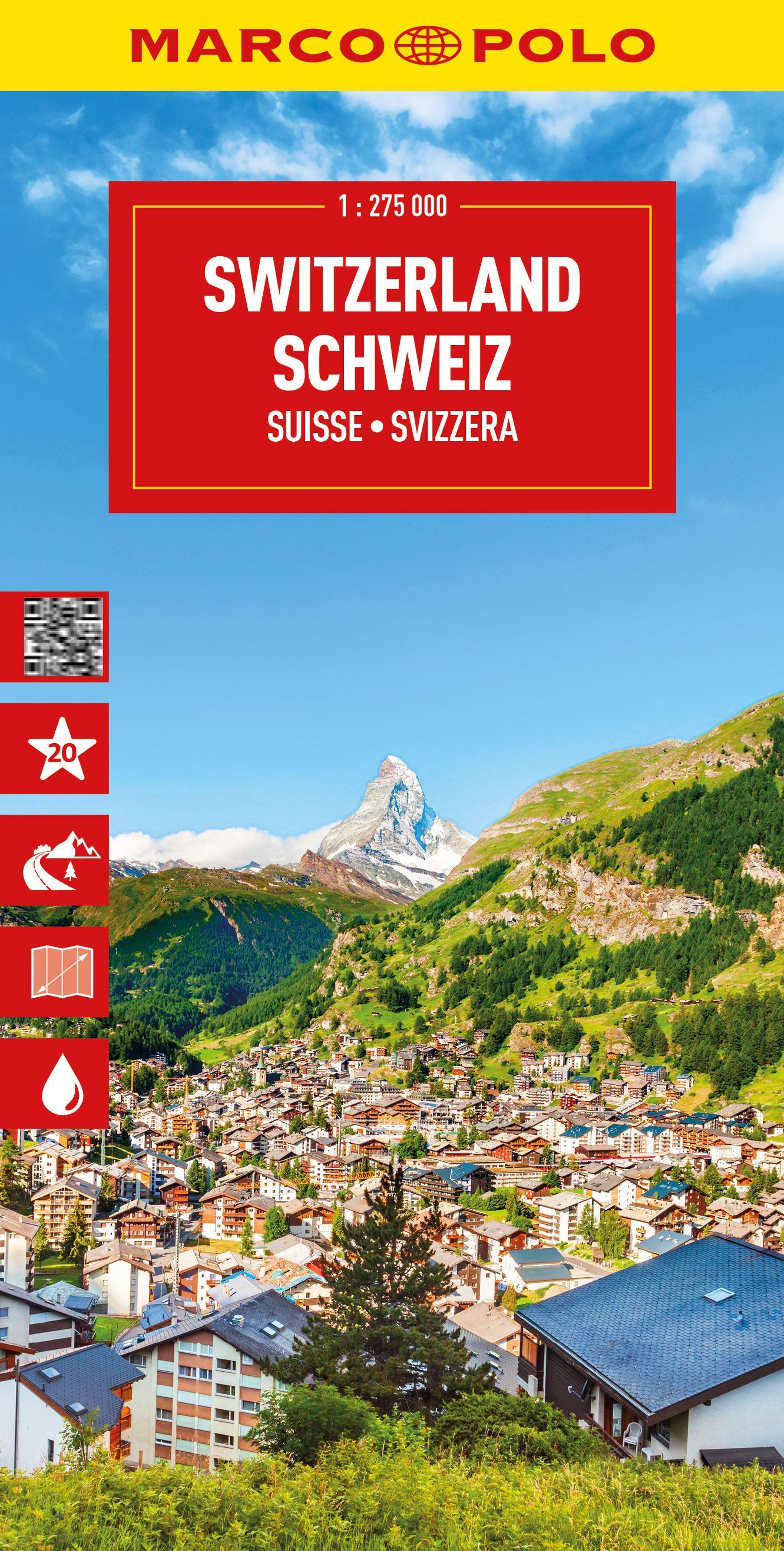 Switzerland Marco Polo Map