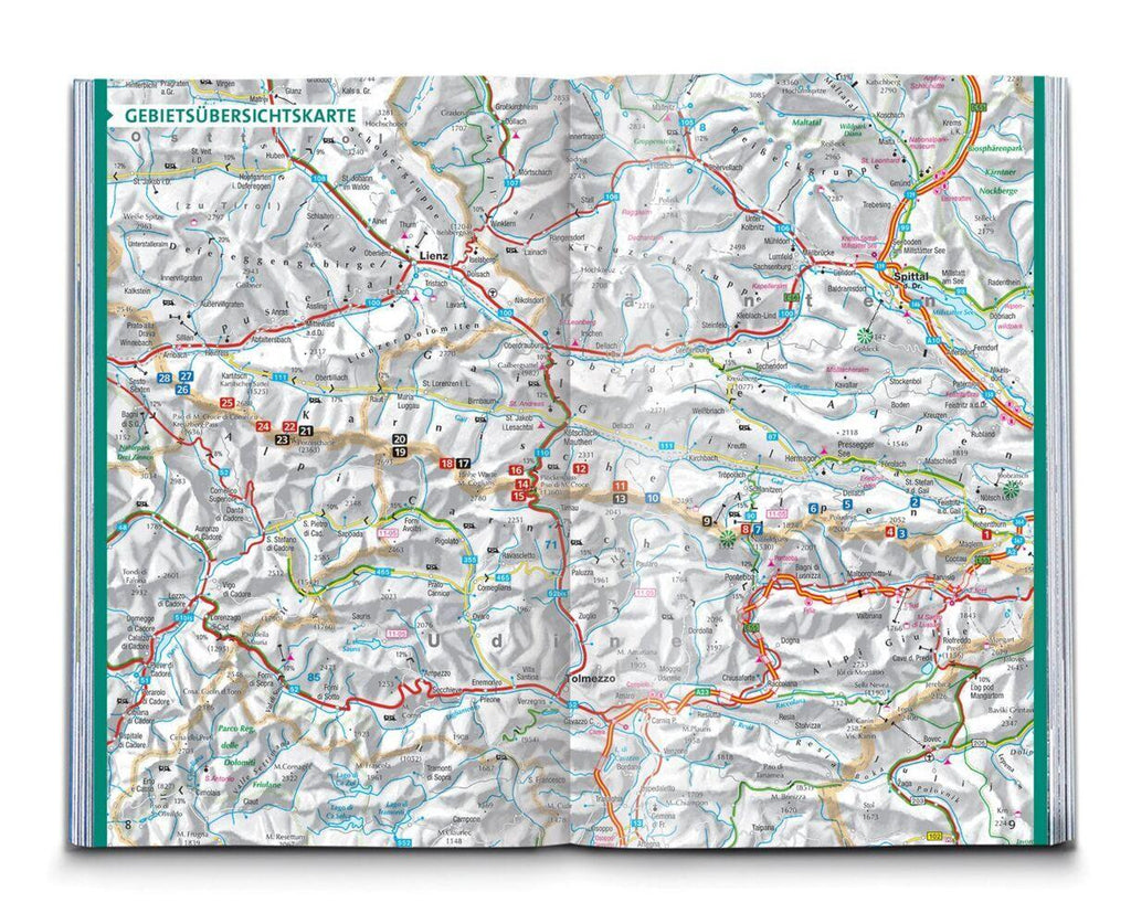 KOMPASS Wanderführer Karnischer Höhenweg, Von Thörl-Maglern nach Sillian, Mit Varianten und Gipfeln, 28 Touren mit Extra-Tourenkarte