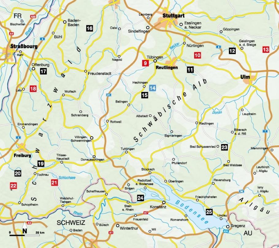 Die Wander-Bucket-List Baden-Württemberg