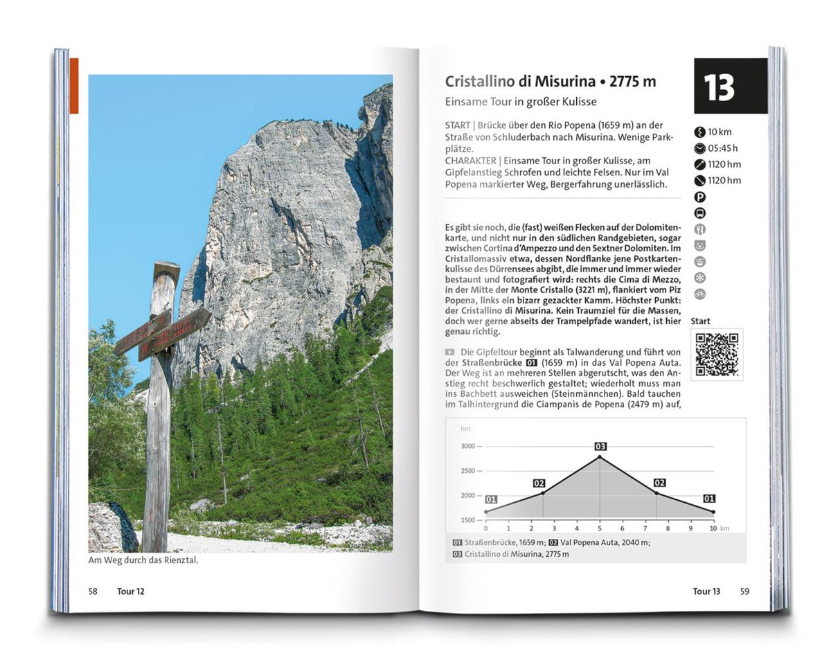 KOMPASS Wanderführer Sextner Dolomiten, Naturpark Drei Zinnen - Herausragende Dolomiten, 50 Touren mit Extra-Tourenkarte