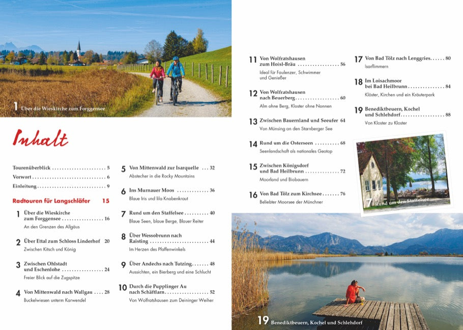Radtouren für Langschläfer Oberbayern