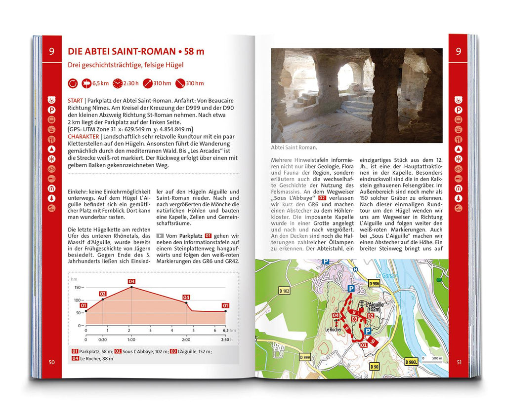 KOMPASS Wanderführer Provence, 55 Touren mit Extra-Tourenkarte