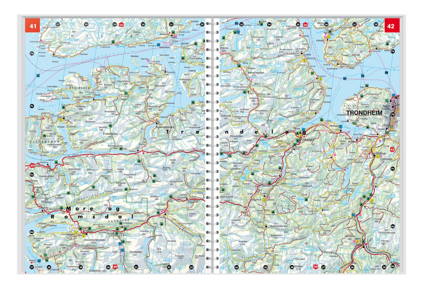 freytag & berndt Autoatlas Norwegen 1:250.000