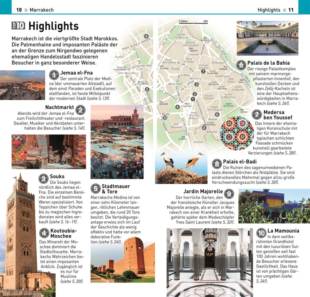 TOP10 Reiseführer Marrakech
