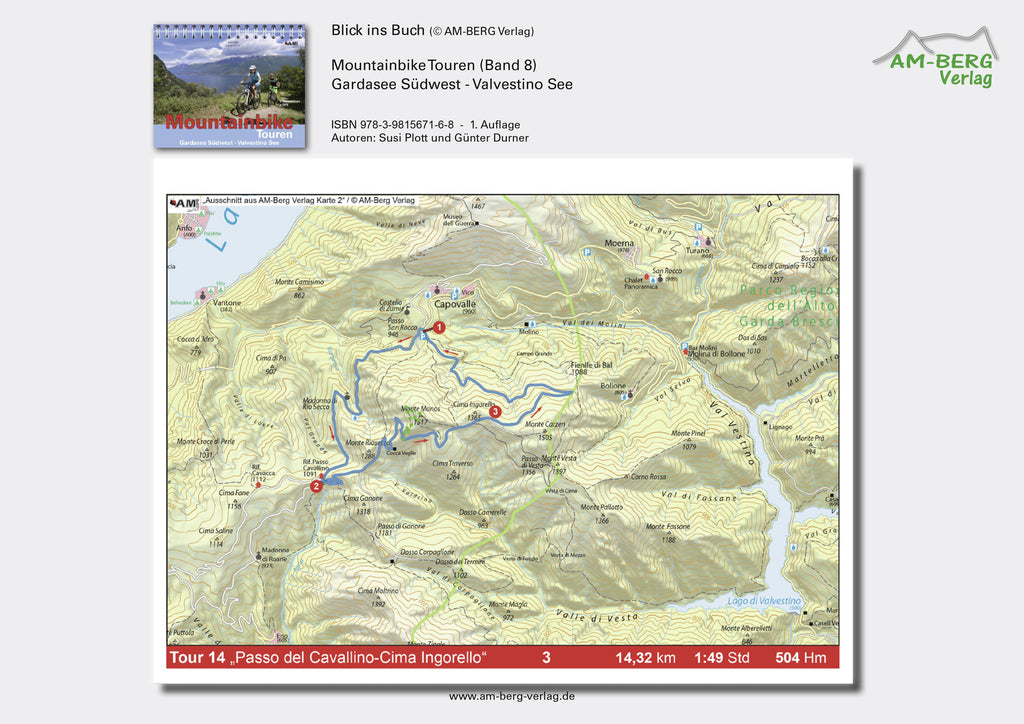 Mountainbike Touren Gardasee Südwest - Valvestino See