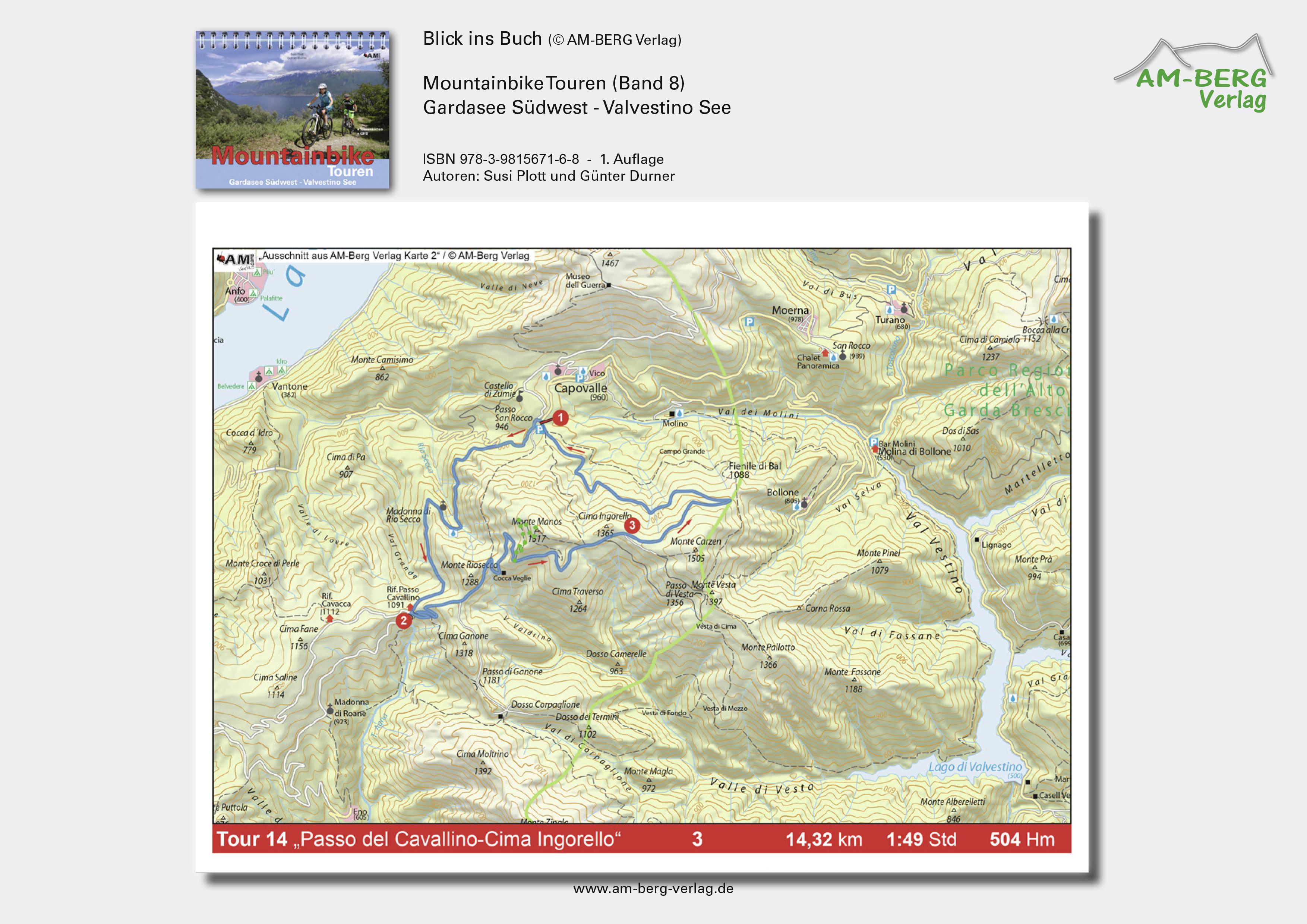 Mountainbike Touren Gardasee Südwest - Valvestino See