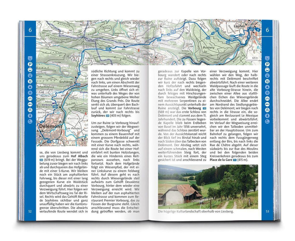 KOMPASS Wanderführer Schweizer Jura, 55 Touren mit Extra-Tourenkarte
