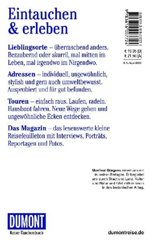 DUMONT Reise-Taschenbuch Reiseführer Bretagne