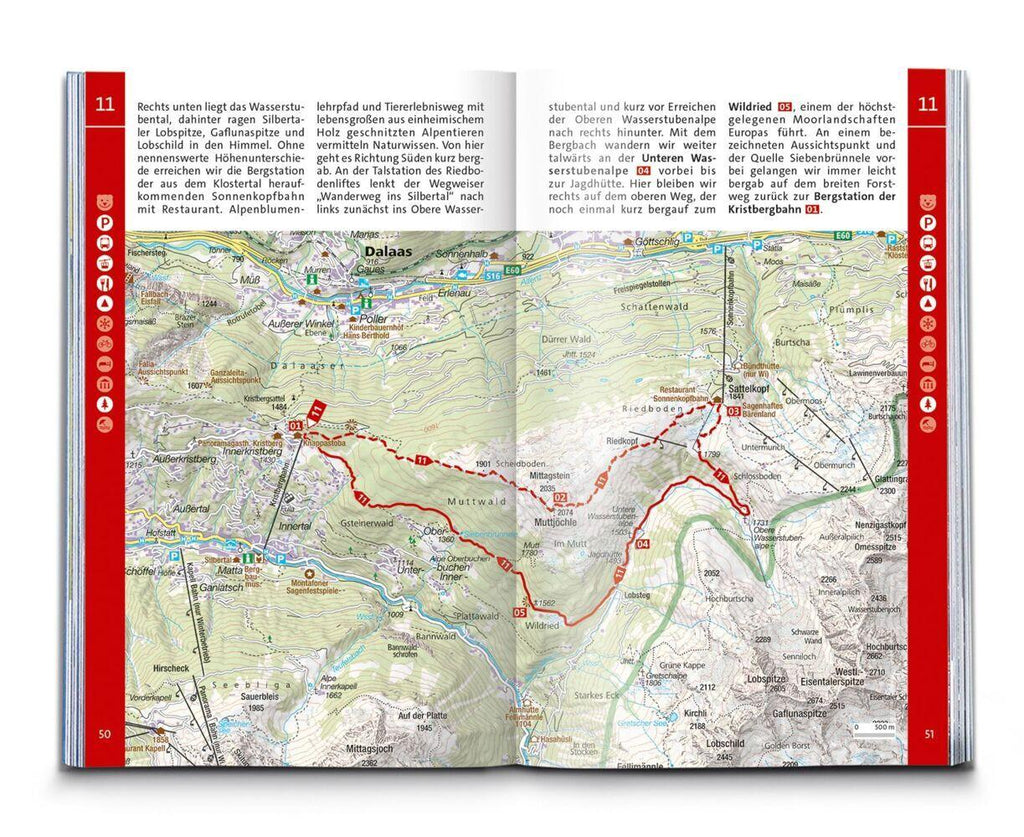 KOMPASS Wanderführer Montafon, Arlberg, Silvretta, 60 Touren mit Extra-Tourenkarte