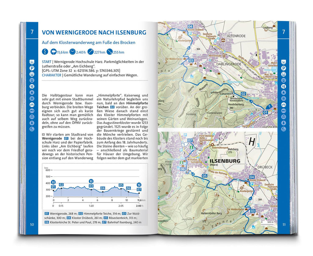 KOMPASS Wanderführer Harz, 60 Touren mit Extra-Tourenkarte