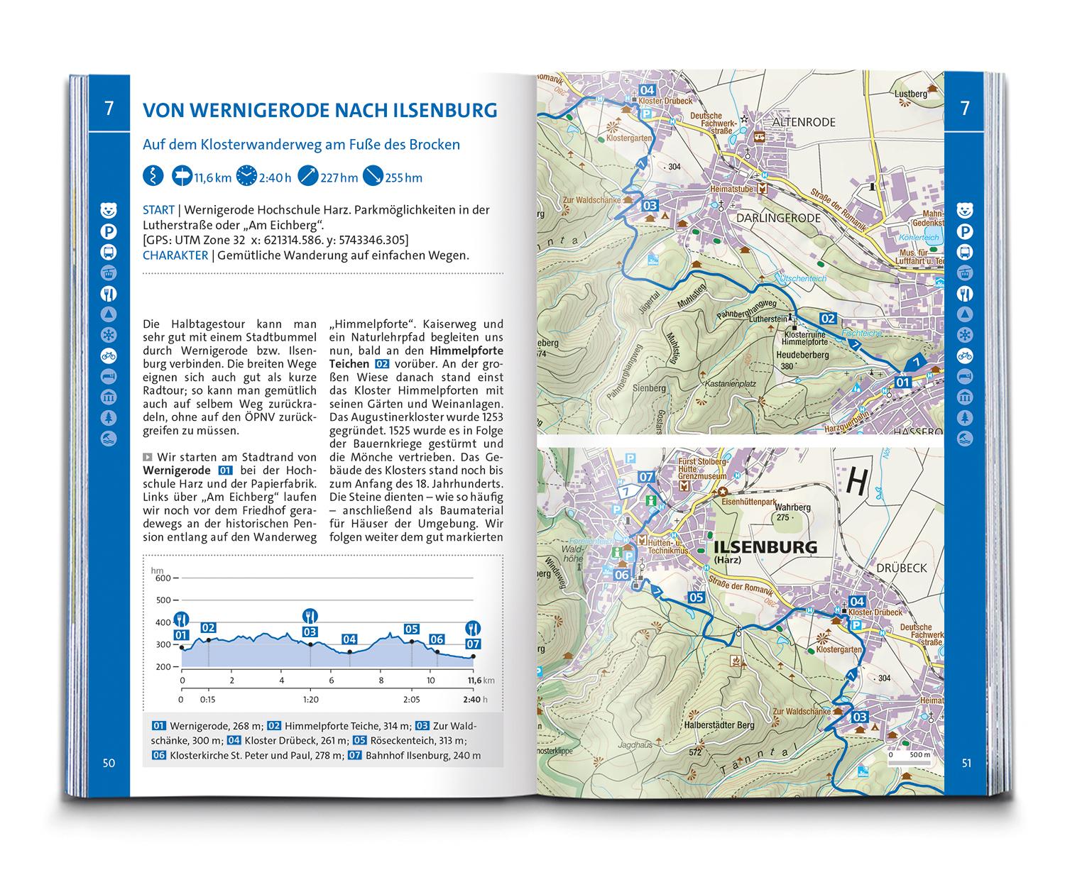 KOMPASS Wanderführer Harz, 60 Touren mit Extra-Tourenkarte