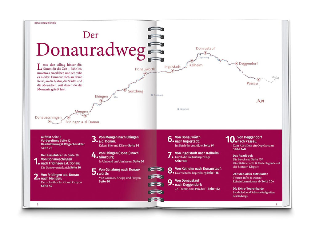 KOMPASS Radreiseführer Donauradweg Deutschland