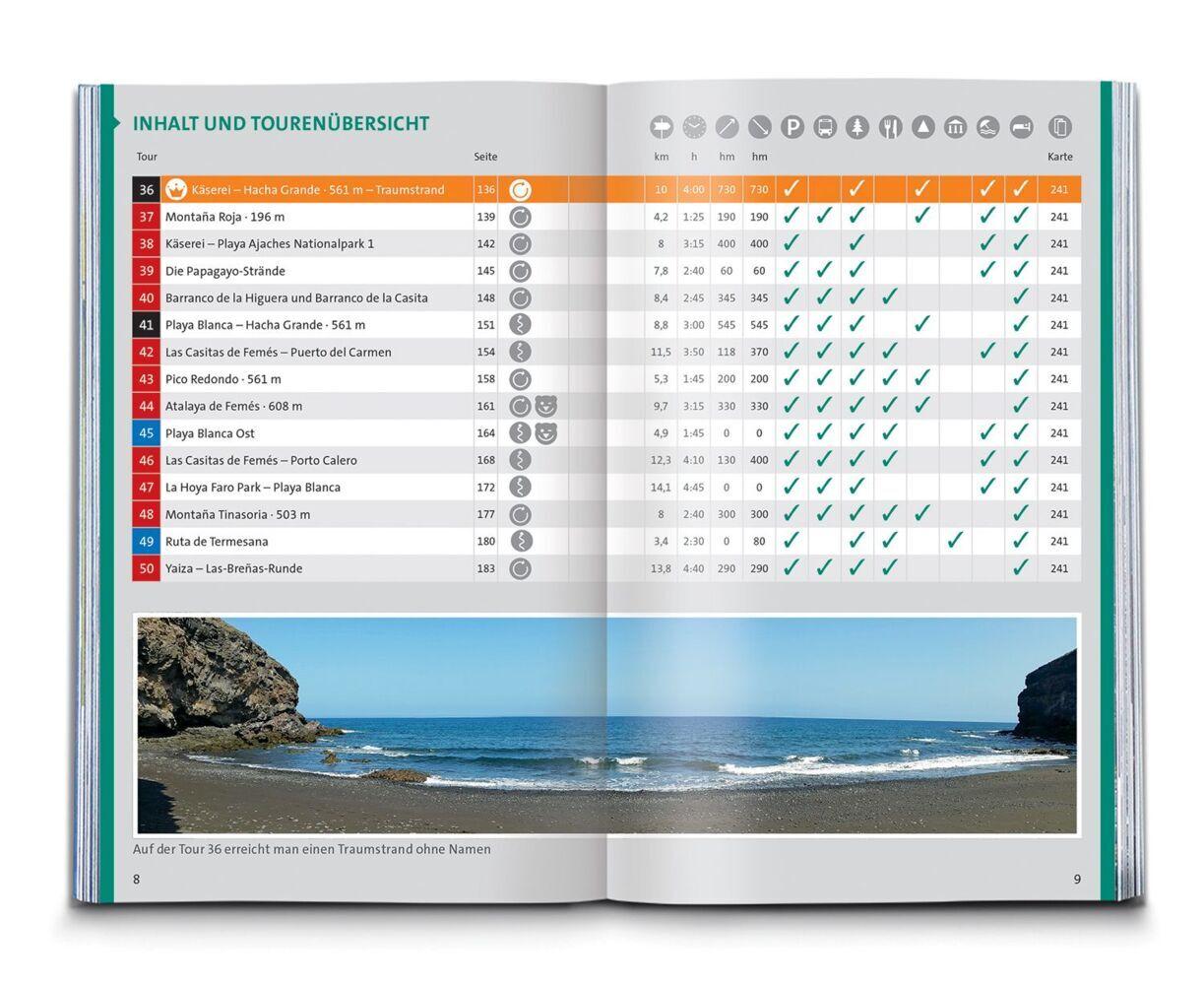 KOMPASS Wanderführer Lanzarote, 50 Touren mit Extra-Tourenkarte