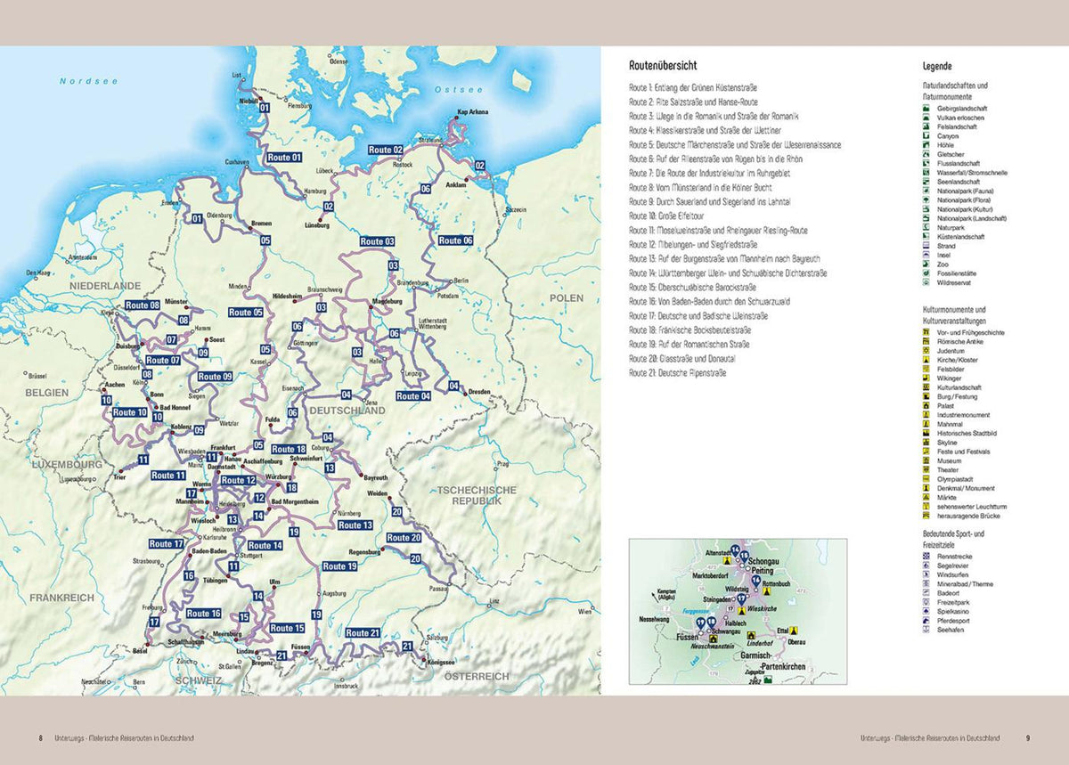 KUNTH Unterwegs Malerische Reiserouten in Deutschland
