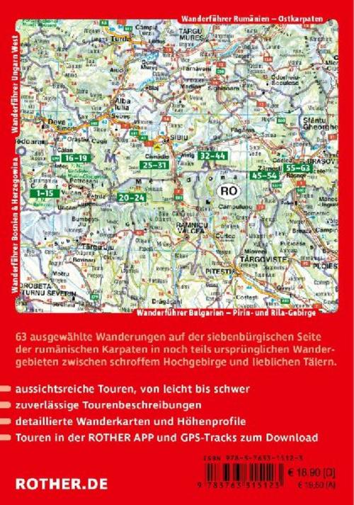 ROTHER Wanderführer Rumänien: Südkarpaten. 63 Wanderungen und Mehrtagestouren durch die Berglandschaften Siebenbürgens