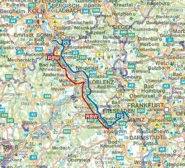 ROTHER Wanderführer Rheinsteig - RheinBurgenWeg. 34 Etappen auf den Weitwanderwegen rechts und links des romantischen Mittelrheins