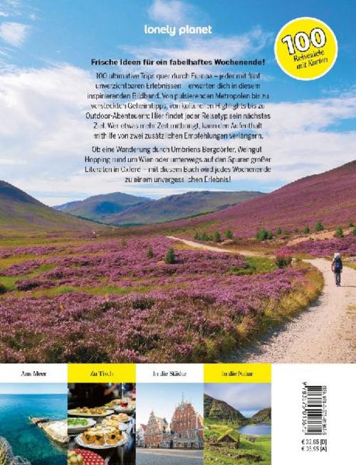 LONELY PLANET Bildband 100 Weekends in Europa